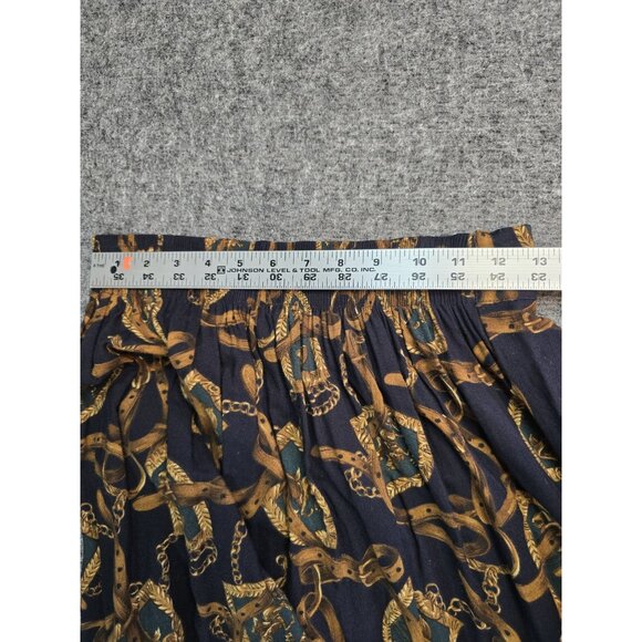 VTG Intriguing Threads Equestrian Themed Lined Maxi Skirt 90’s Women’s Size 10 - Picture 5 of 7